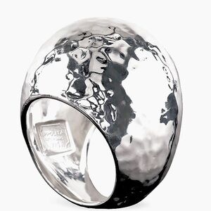 Ippolita Sterling Silver Large Hammered Dome Ring